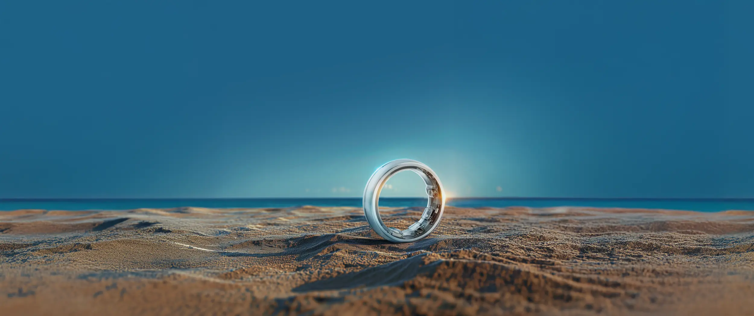 Ring am Strand im Dämmerlicht — Bildwelt Ocean/Lifestyle